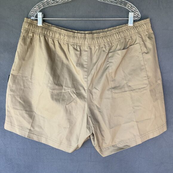 Nike Men’s Canvas Shorts Beige XXL Stretch Michigan State Spartans Swoosh MSU - Picture 2 of 11